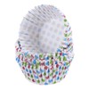sourcing map 100 Count Cupcake Liners Dot Cupcake Cups Standard