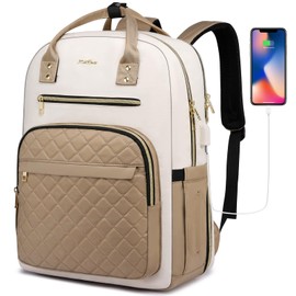 YAMTION 17 Inch Backpack for Women and Teen Girls,School Backpack TSA Laptop Bookbag with USB for College University Students Business Office Work Travel