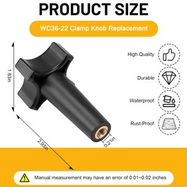 WC36-22 Clamp Knob Replacement for Pentair Compatible with Posi-Flo II Cartridge Filter, Cristal-Flo High-Rate Sand Filter, Max-E-Glas(R)/Dura-Glas(R) Series, IntelliPro VS 3050 Pump, Max-E-Pro Series