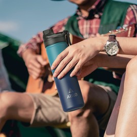 Arslo 64 Oz Mens Water Jug Stainless Steel Insulated Sport Water Bottle With Straw