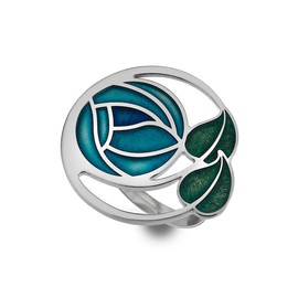 Rennie Mackintosh Glasgow Rose & Coils 45mm Scarf Ring