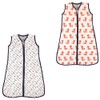 Hudson Baby Safe Sleep Wearable Muslin Sleeping Bag, 2 Pack,