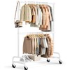 MISSLO Heavy Duty Clothing Racks for Hanging Clothes Rack Double
