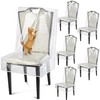 Dining Chair Covers, Waterproof Kitchen Chair Protectors,Clear Plastic Seat Chair