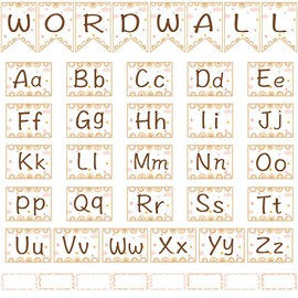 gisgfim Word Wall Classroom Bulletin Board Set Classroom Alphabet Letters for Wall Alphabet Classroom Decoration Supplies for Home Preschool Primary School Classroom Wall Decor(Rainbow)