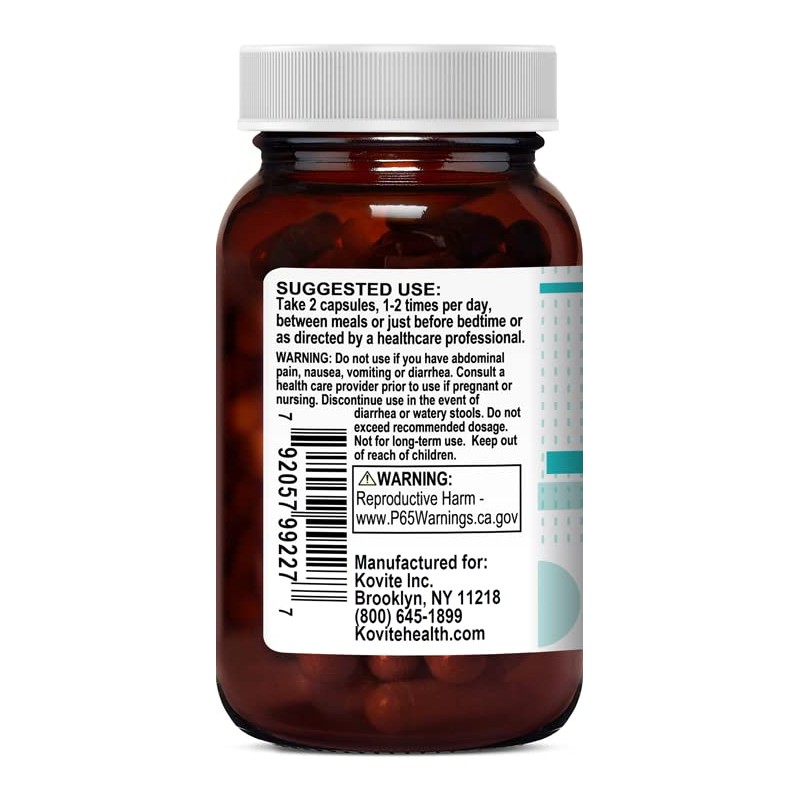 Kovite Colon Clean with Aged Cascara Sagrada - Kosher and