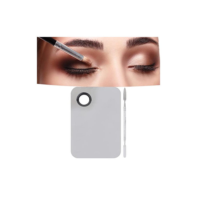 Generic Paleta de Mezcla de Maquillaje Cosmético Profesional de Acero