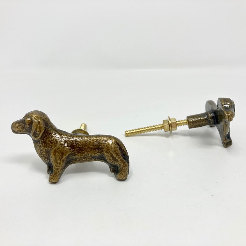 Vintage Antique Iron Bronze Handmade Metal Animal Cupboard Door Knobs,