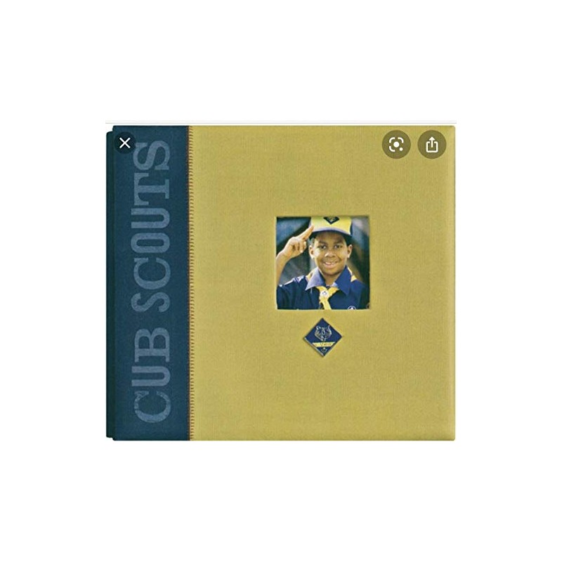 Cub Scout Scrapbook Album with Window & Metal Emblem 12x12