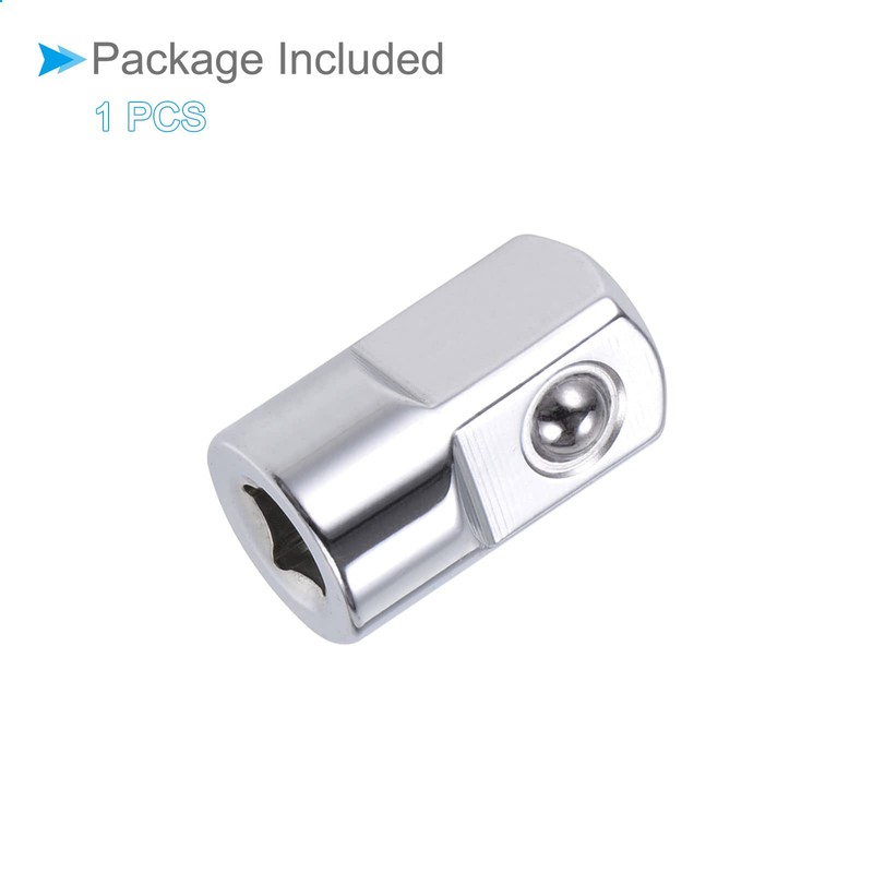 CoCud Socket Adapter 6.35mm Female to 12.7mm Male CR-V Steel
