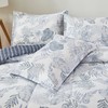 Lemfux King Size Comforter Set Blue 3Pcs Cotton Comforter Set