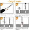 CeyMlem 6-Piece Screw Extractor Set, Damaged Screw Remover Extractor Set,