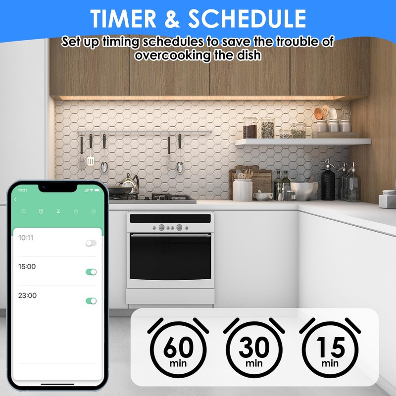 WiFi Smart Relay Switch 10A 2200W Remote Control Smart Scheduled