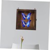 Alipis Wooden Frame Shadow Box Vintage Specimen Display Butterflies Specimen