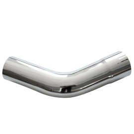 Blitech Racing Chrome 45 Degree Exhaust Elbow 4 Inch x 9" Arms Exhaust Pipe 4" ID/OD