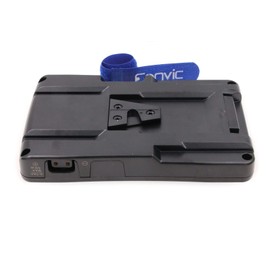 Eonvic NP-F Battery to V-Mount Battery Converter Power Adapter for 2-Pack Sony NP-F970,NP-F770,NP-F570 Battery for LED Light Monitor