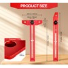 Saker Woodworking Scriber Marking Line Ruler, Adjustable Aluminum Alloy Sliding