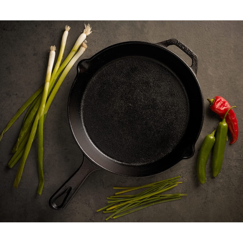 Mercer Culinary Pre-Seasoned Cast Iron Skillet, 10.25-Inch