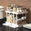 Pull Rotate Spice Rack Multifunctional Large Capacity Durable Stable 2