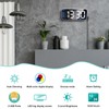LED Mirror Electronic Clock Adjustable Brightness 6.7 Inch HD Digital