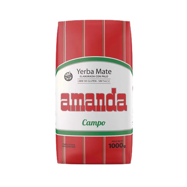 Amanda Yerba Mate Con Palo de Campo Unsmoked Argentinian Cut (1 kg / 2.2 lb)