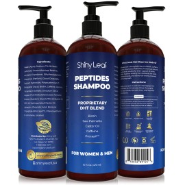 Shiny Leaf Anti-Thinning Peptide Shampoo Anti-Hair Loss Thickening & Hydrating 16oz