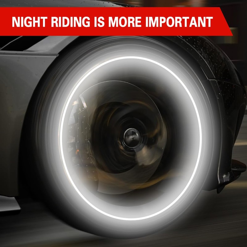 Kutyun 8PCS LED Wheel Lights, Automotive Tire Light Assemblies, Air