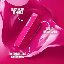 Maybelline Super Stay Vinyl Ink, Labial Líquido de Larga Duración, Efecto Vinilo y Acabado Brillante Instantáneo, Color Intenso por Hasta 16 Horas,...