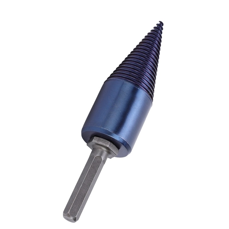 Wood Cone Punch High Speed Steel Blue Plated Hex Shank