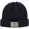 Peerless Embroidery Chicago Flag Patch Gold Border Cuffed Ribbed Beanie
