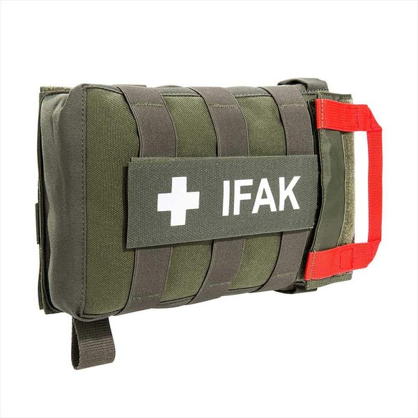 Tasmanian Tiger TT IFAK Pouch VL L Molle Compatible First Aid Kit Belt Bag for Hiking Outdoor Travel Police Service (Olive)