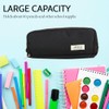 HEVIBK Pencil Case with 3 Compartments Large Capacity Pencil Case