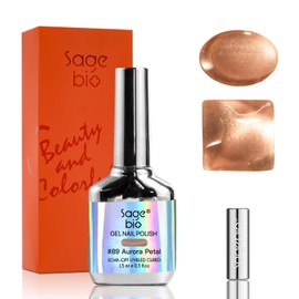 SAGEBIO Cat Eye Gel Nail Polish with Magnet Stick, 15ml Magnetic Gel Polish, Create Stunning 3D Effect for DIY Manicure, Long-Lasting & Chip-Resistant 03