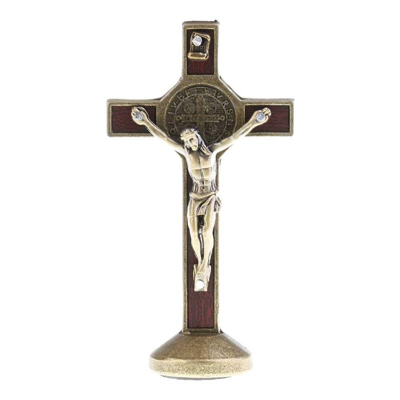 POFET Crucifix Jesus Christ Cross Statue Figurine For Car Home