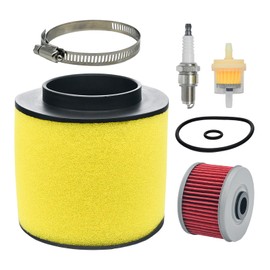 Eamonhigh Foreman 450 Air & Oil Filter Replacement for Honda Rancher 350 TRX350 2000-2006 17254-HN5-670 400 TRX400 TRX450 1995-2004 17254-HC5-900 with Spark Plug
