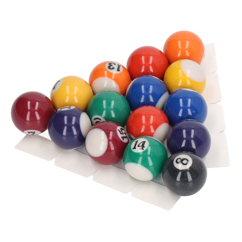 Mini Billiard Balls, 16 Pool Balls Set, 1-1/4" Pool Table