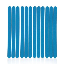 S&X Non Slip Bath Stickers,Gritty Textured Slip-Resistant Treads,2cm x 28cm,12 Strips Per Pack (Blue)