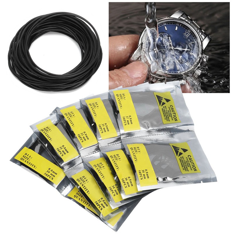 500pcs/bag O Ring Rubber Seal Watch Back Cover Seal Gaskets