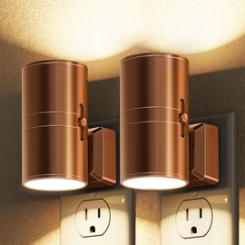 L LOHAS LED Night Light, Automatic Night Lights Plug into Wall, 2 Pack Nightlights With Light Sensor, 3000K Soft White 0-100LM Dimmable Modern Nightlight for Kids Bedroom Hallway