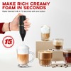 Homexup Handheld Milk Frother 14,000 RPM Drink Mixer Wand with