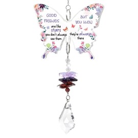 Butterfly, Crystal Friendship Gifts for Women,Sun Catchers for Windows,Crystal Suncatcher Birthday Presents for Colleagues,Coworkers,Teacher,Boss,Mum,Grandma,Sister,Wife