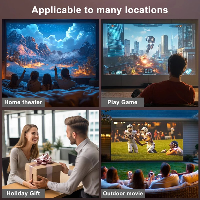 HY300Pro Portable Projector with WiFi Mini Smart Home Theater Cinema