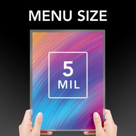 GBC Thermal Laminating Sheets / Pouches, Menu Size, 5 Mil, EZUse, 100-Count (3740474CF)