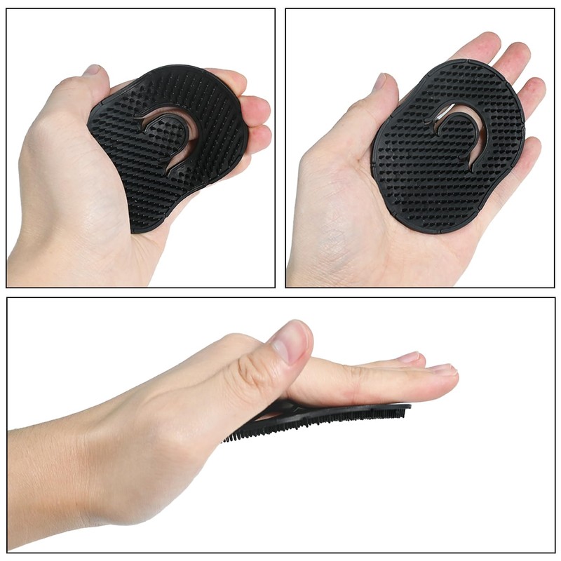 JIUZI 6 Pack Pocket Palm Combs, Scalp Massager & Shampoo