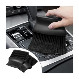 CGEAMDY Car Dashboard Dust Tool Soft Bristle Cleaning Brush Dashboard Air Conditioner Air Conditioner Leather Computer (Black)