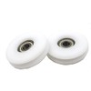 Chiloskit 2 Pieces 50mm U Groove Nylon Ball Bearing Guide