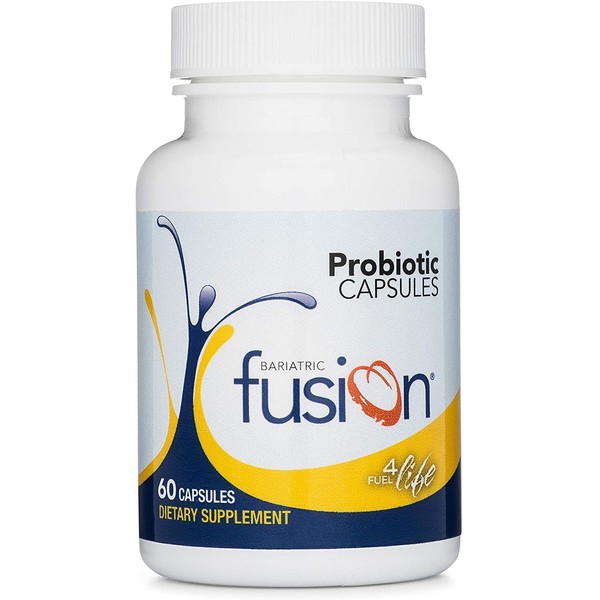 Bariatric Fusion Probiotic Capsule with 10 Billion Live Organisms | Support Digestive & Immune Health | Easy to Swallow Bariatric Vitamin | 60 Count