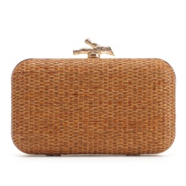 Freie Liebe Straw Clutch Purses for Women Formal Summer Evening Bag Woven Handbags
