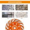 BGTEC Diamond Turbo Row Grinding Cup Wheel for Marble Concrete