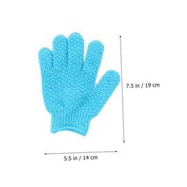 IWOWHERO Protective Back Massage Gloves Exfoliating Bath Gloves for Men Women 8 Piece Set